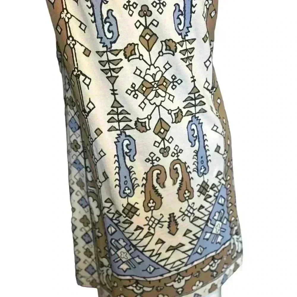 Tory Burch Botanical Floral Dress Size Small 100% Pima Cotton .Size Small